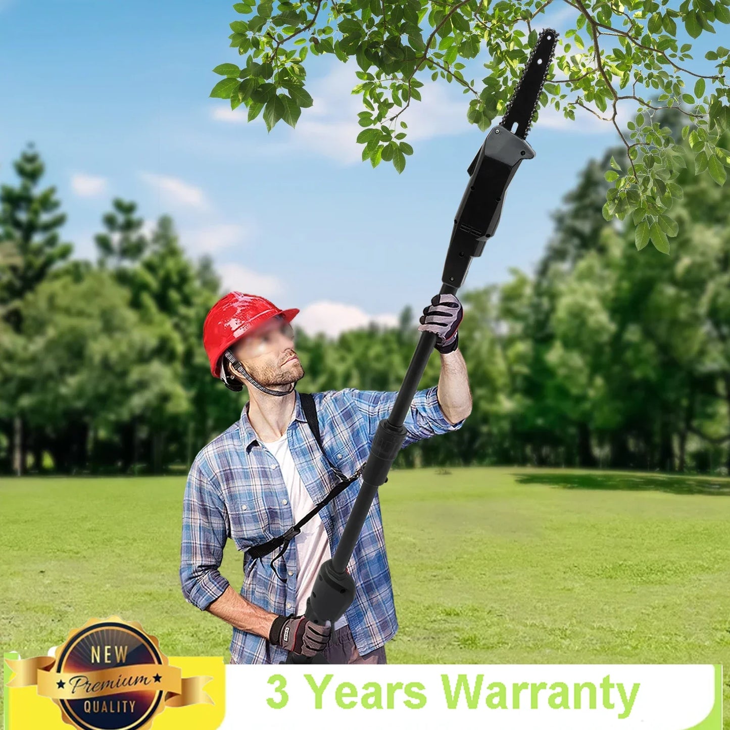 CNCEST High-quality Pole Saw Electric High Branch Saw W/ 1500mah Battery And Standard Charger Low Noise For Gardens,Farms,Parks