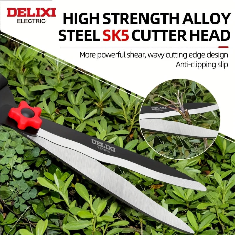 Delix Electric Garden Hedge Shears 10 Inch 12 Inch Manual Hedge Clippers for Shaping Shrubs and Trimming Bushes