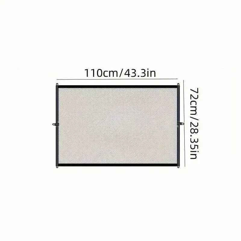 Heavy Duty Dog Barrier Fence With Hooks Insulated Mesh Foldable Breathable