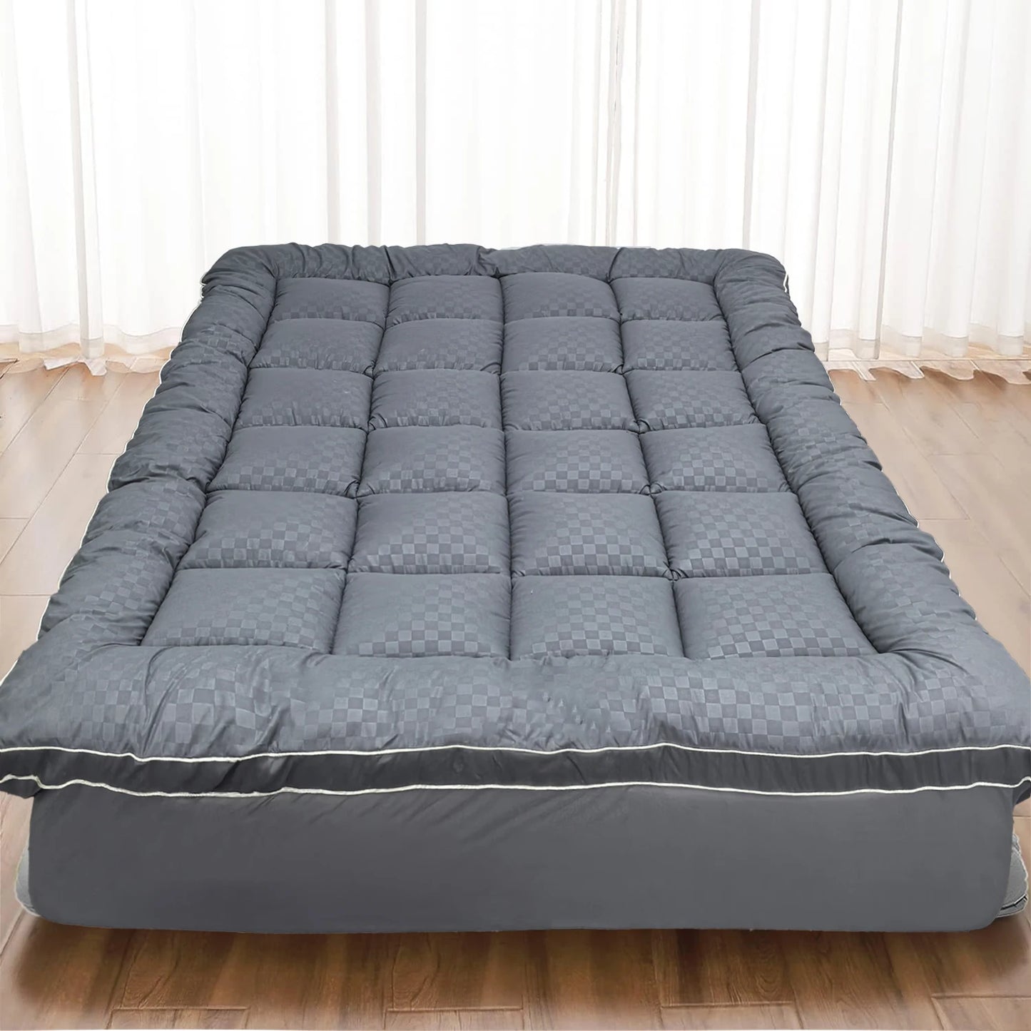 Back Pain Mattress Topper Extra Thick Quilted Protector