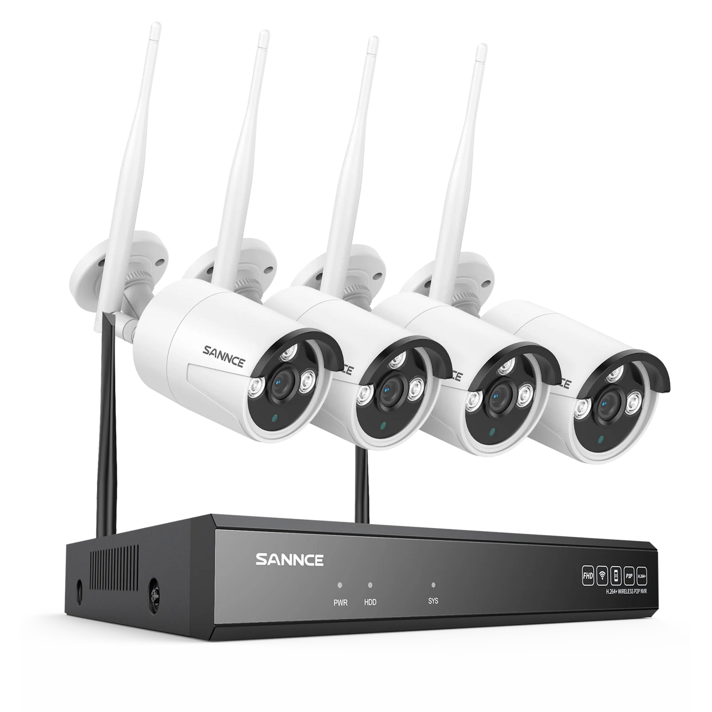SANNCE 8 Channel Wireless NVR CCTV System 5MP IP Camera WiFi Audio Recording IR Night Vision Home Security Surveillance Kit