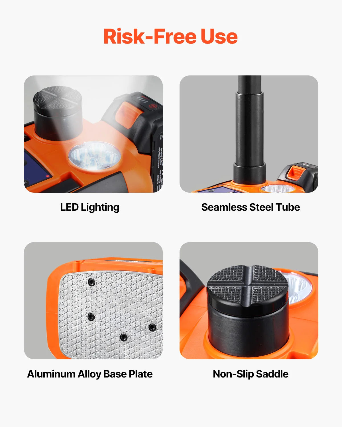 SucceBuy 5T Electric Car Jack Remote Led Light Tire Changer