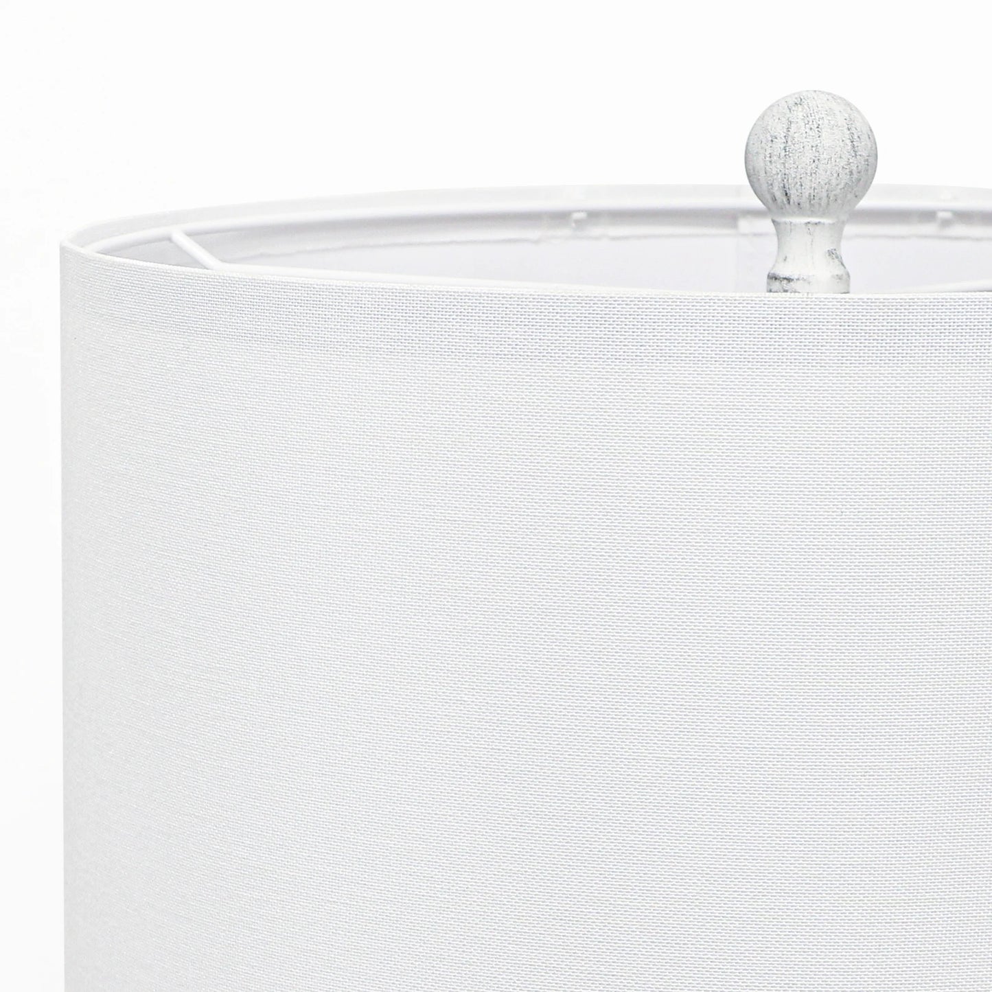 23 Inch Coastal Table Lamp Rotary Switch Fabric Shade