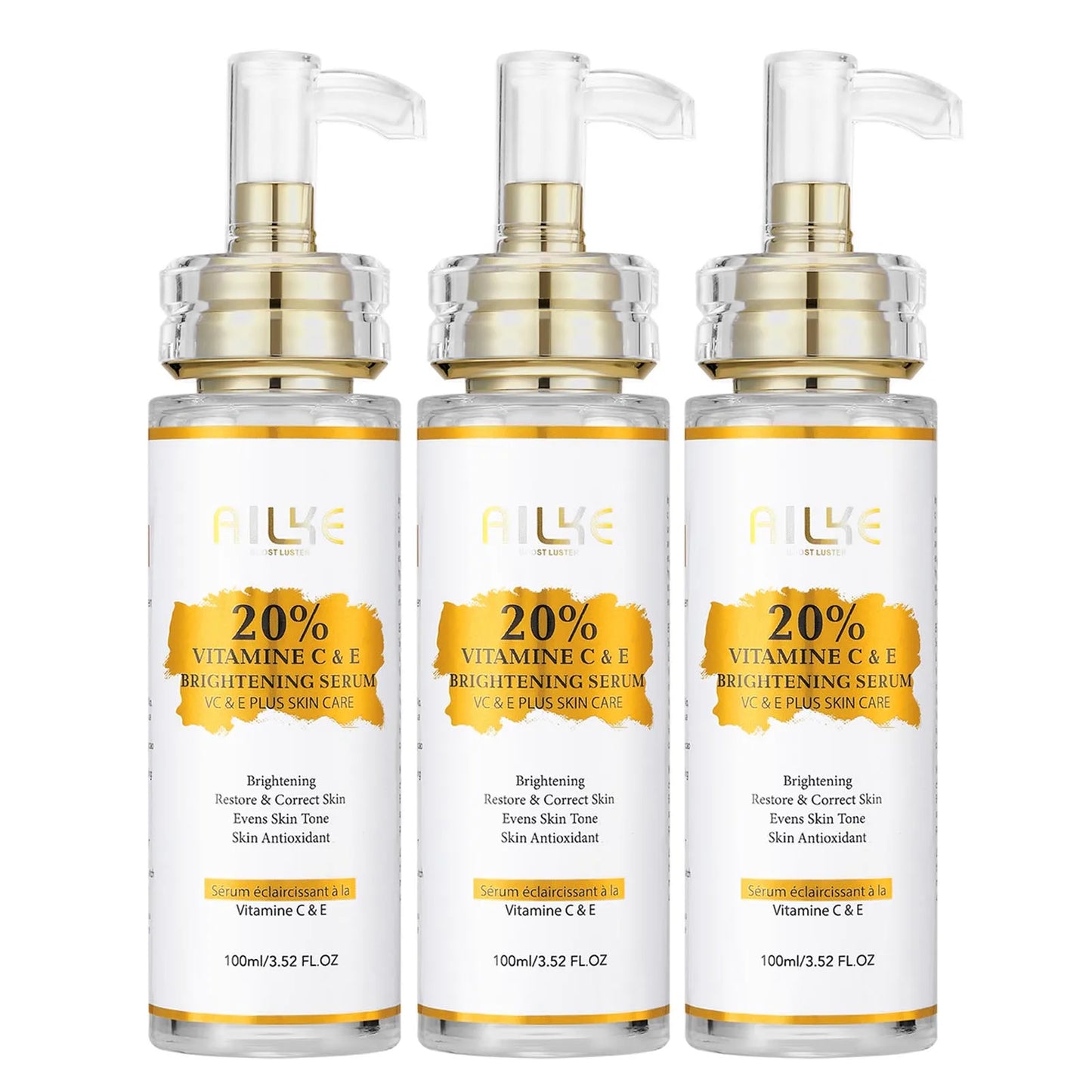 AILKE Vitamin C Skin Care Set With Brightening Body Lotion Even Skin Tone Face Cream Whitening Serum And Soap