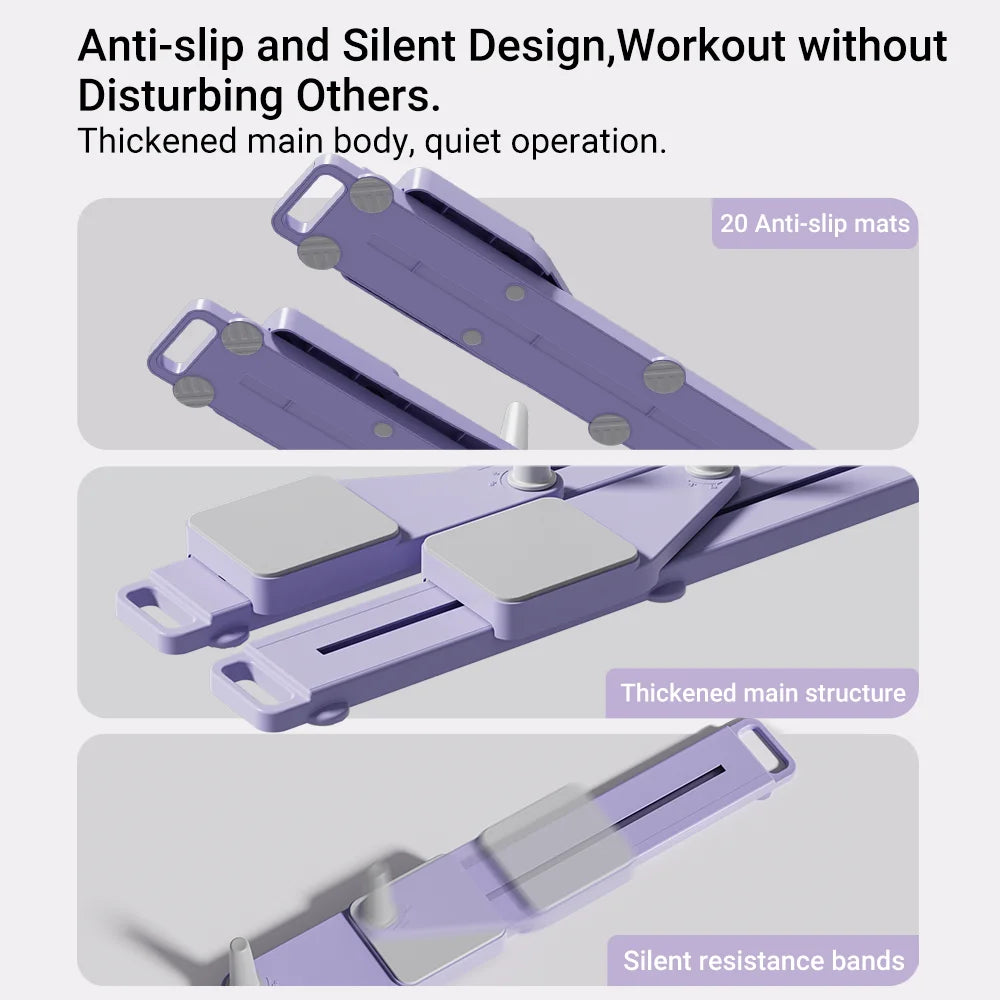 2 in 1 Abs Ski Board Pilates Reformer Trainer for Home Gym