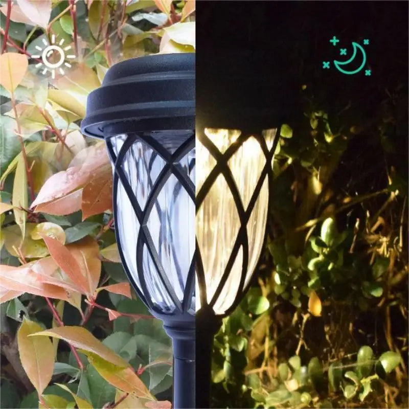 10 Pack Solar Powered Small Tube Light Lawn Garden Lamp