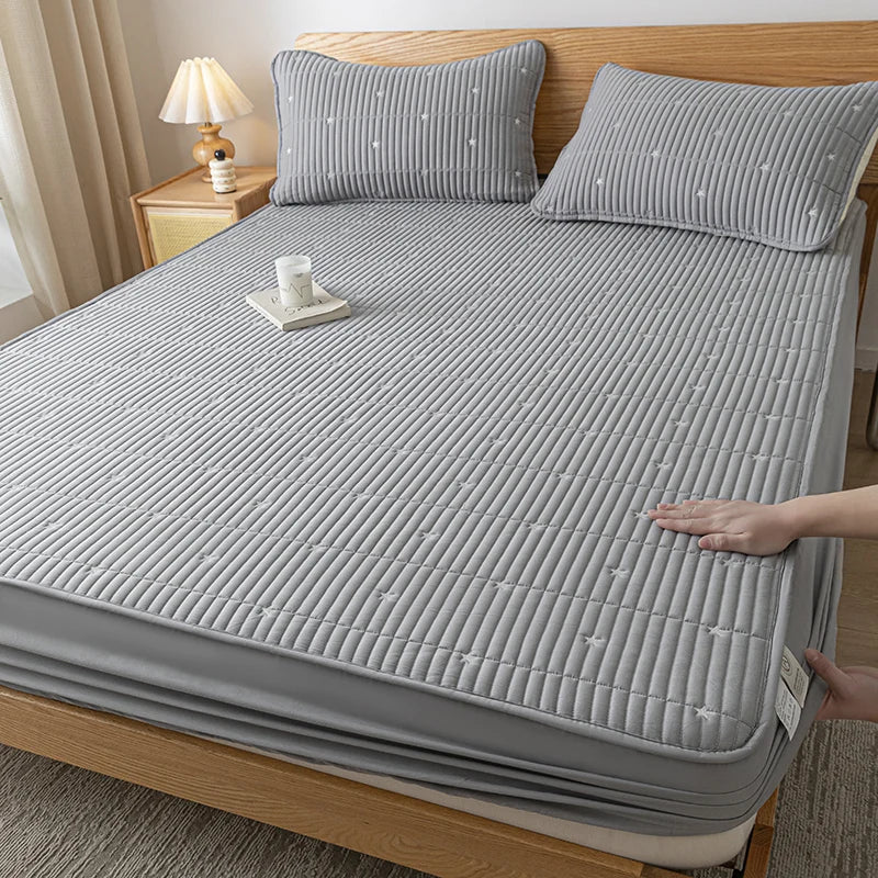 Waterproof Mattress Protector Embroidered Deep Pocket