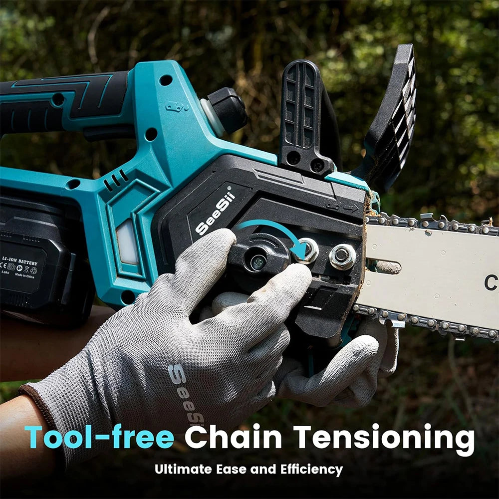 Seesii 12 Inch Cordless Chainsaw With Battery Makita 18V