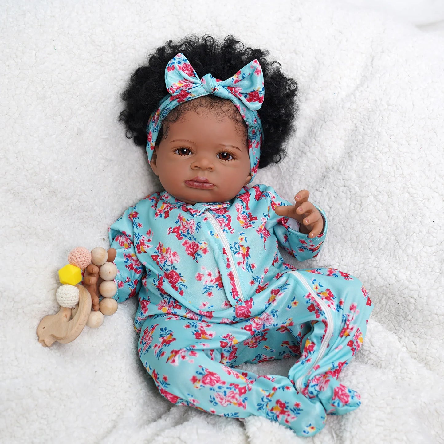 Risbecko 20 Inch Reborn Baby Doll Soft Touch 3D Paint
