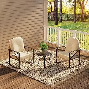 Outdoor Wicker 4-Piece Patio Set With L-Shaped Sectional