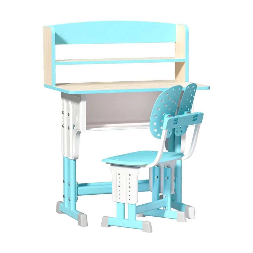 Kids Desk Chair Set With Adjustable Height Table And Drawer
