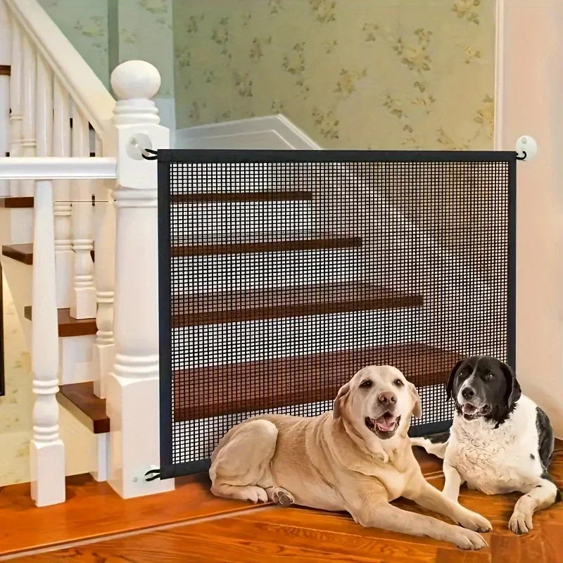 Heavy Duty Dog Barrier Fence With Hooks Insulated Mesh Foldable Breathable