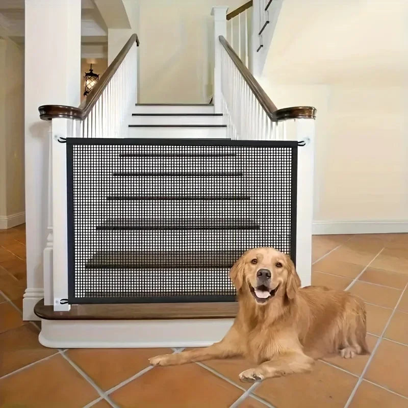 Heavy Duty Dog Barrier Fence With Hooks Insulated Mesh Foldable Breathable