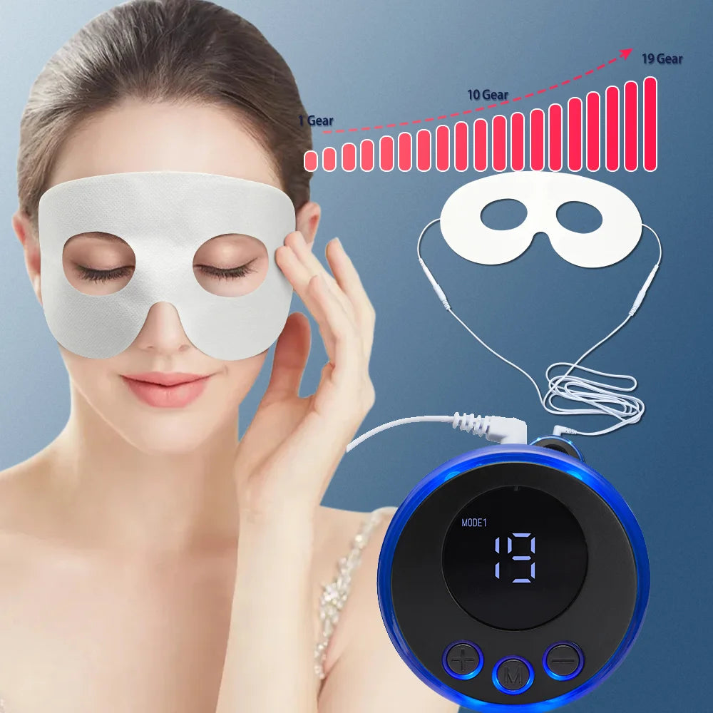 EMS Face Lifting Massage Microcurrent Eye Massager For Skin Tightening