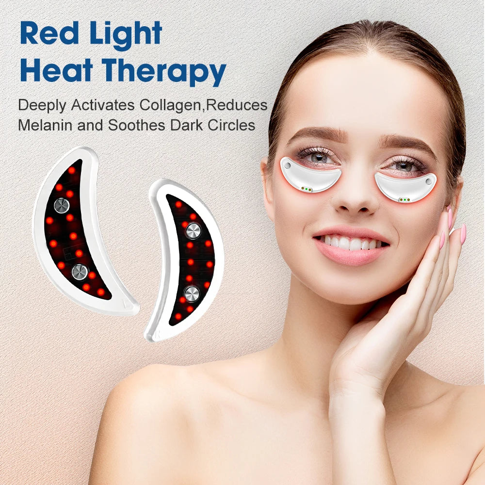 Micro Current Eye Massager With Red Light Pulse Therapy For Dark Circles