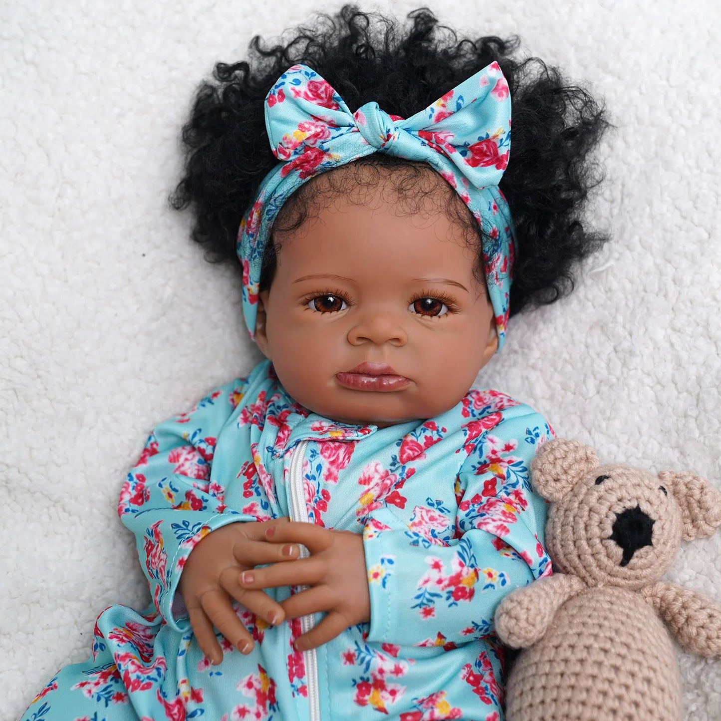 Risbecko 20 Inch Reborn Baby Doll Soft Touch 3D Paint