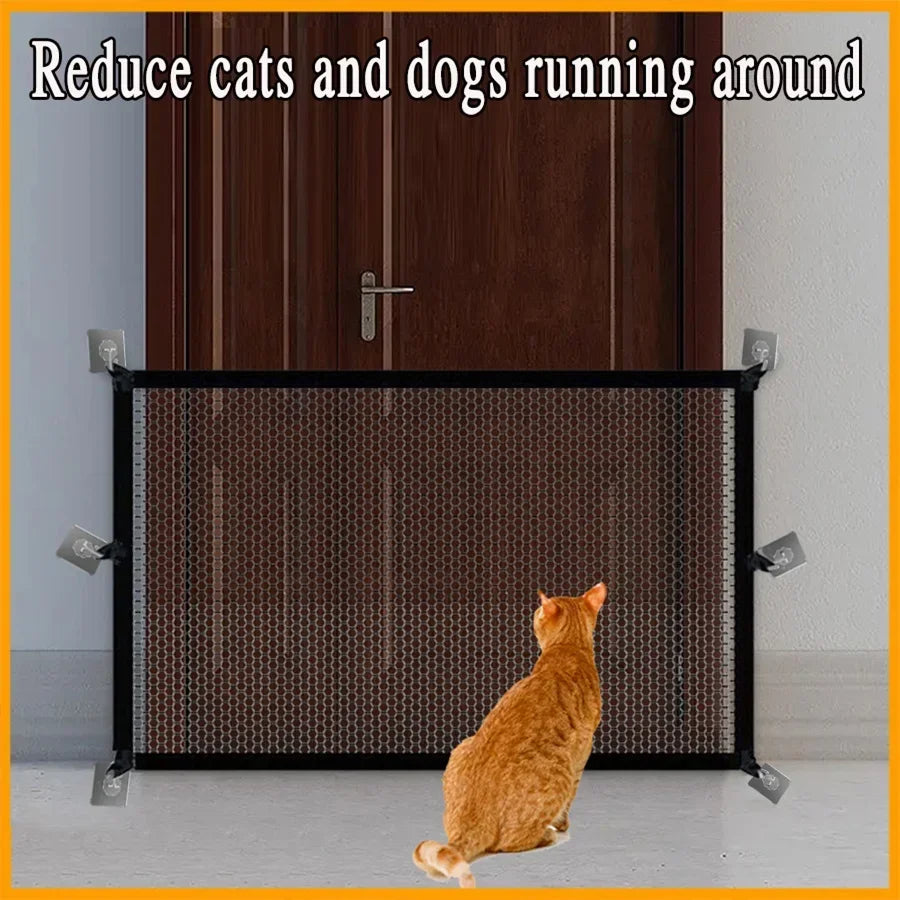 Heavy Duty Dog Barrier Fence With Hooks Insulated Mesh Foldable Breathable