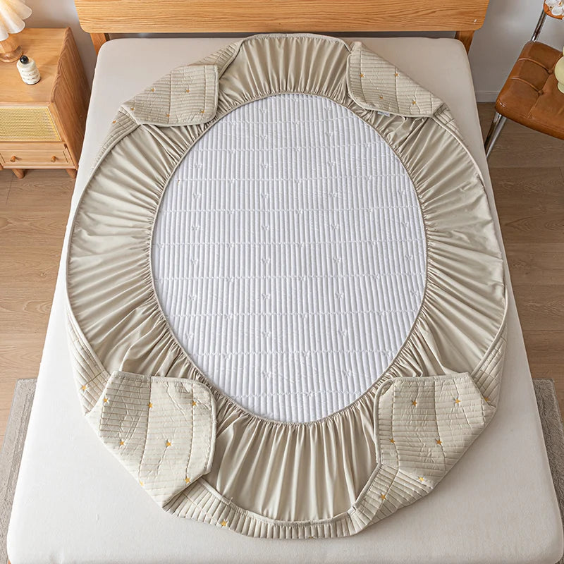 Waterproof Mattress Protector Embroidered Deep Pocket
