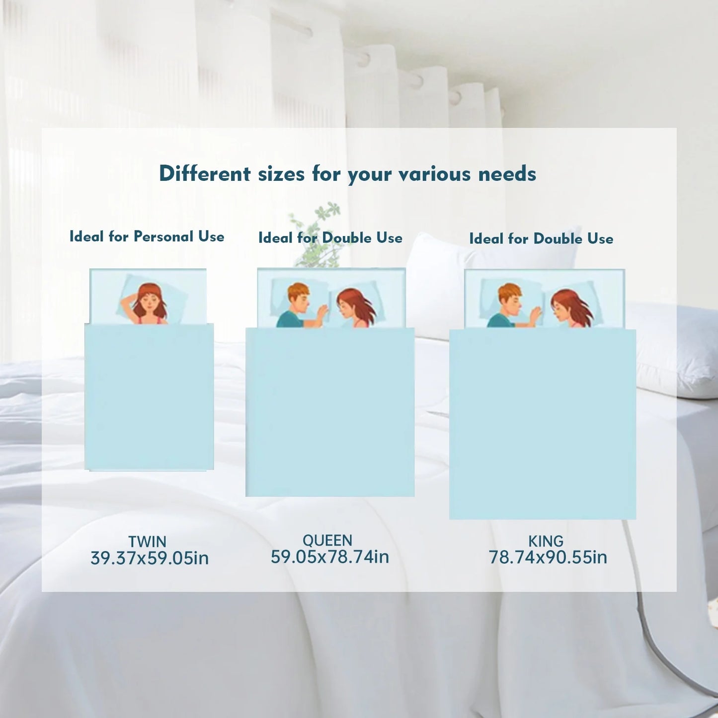 3 In 1 Lightweight Summer Quilt With Wave Quilt Tech