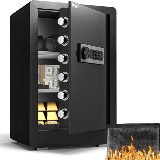 Cubic Feet Home Safe With Fireproof Waterproof Bag And Digital Keypad