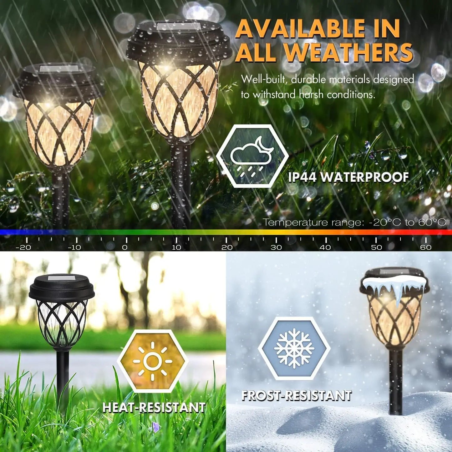 10 Pack Solar Powered Small Tube Light Lawn Garden Lamp