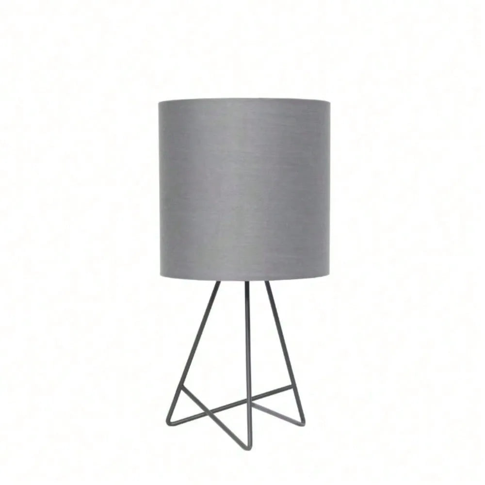 Table Lamp With Fabric Shade For Bedside And Living Room