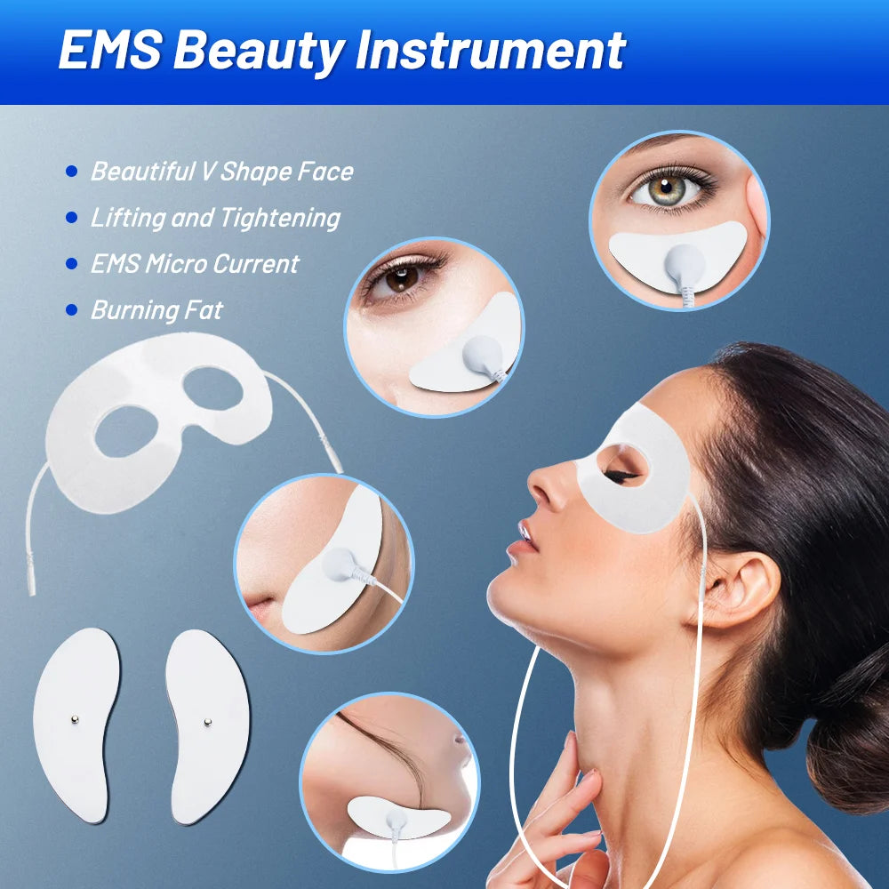 EMS Face Lifting Massage Microcurrent Eye Massager For Skin Tightening