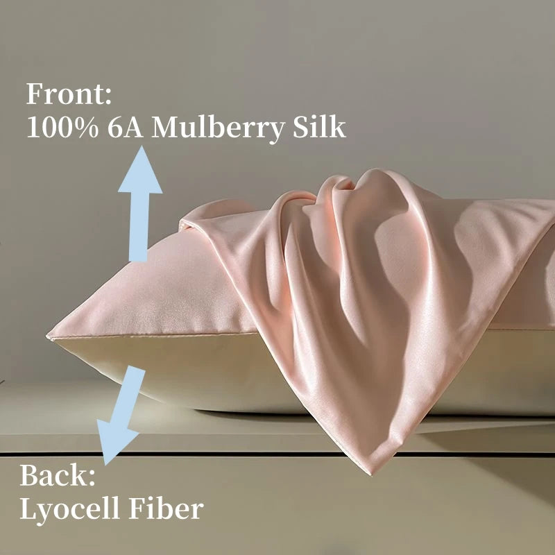 Mulberry Silk Pillow Case 25 Momme 6A Hidden Zipper