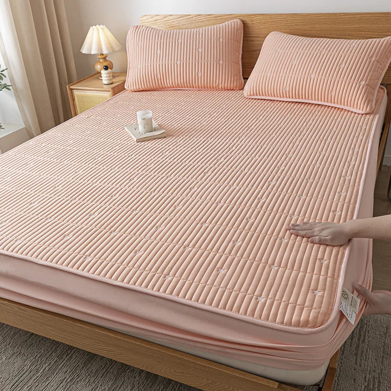 Waterproof Mattress Protector Embroidered Deep Pocket