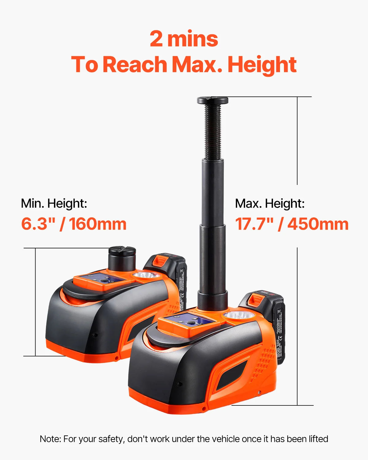 SucceBuy 5T Electric Car Jack Remote Led Light Tire Changer