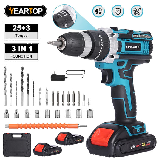 Makita 18V Battery Cordless Impact Drill 25 3 Torque