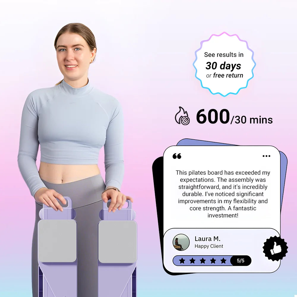 2 in 1 Abs Ski Board Pilates Reformer Trainer for Home Gym