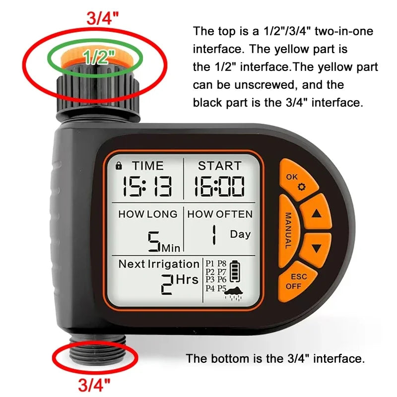 Smart Garden Timer Irrigation IPX5 Waterproof Controller