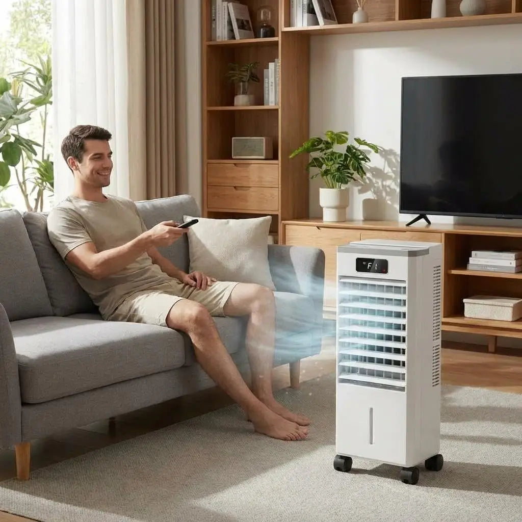 3 In 1 Portable Air Conditioner With Remote Control Evaporative Cooler 3 Speeds