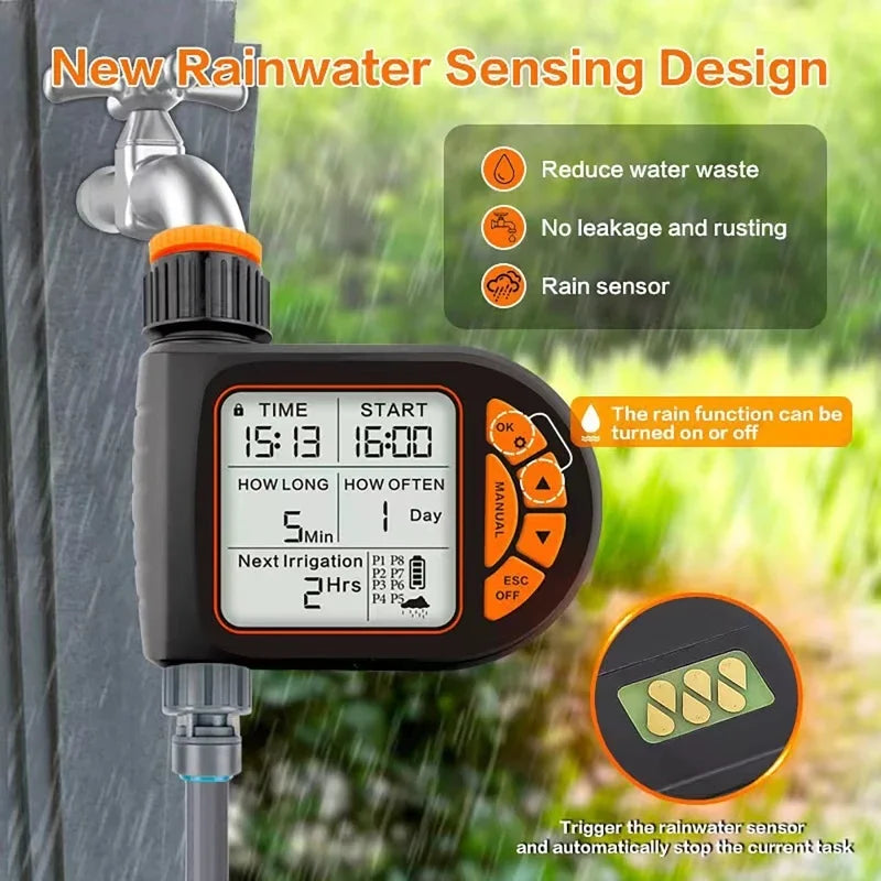 Smart Garden Timer Irrigation IPX5 Waterproof Controller