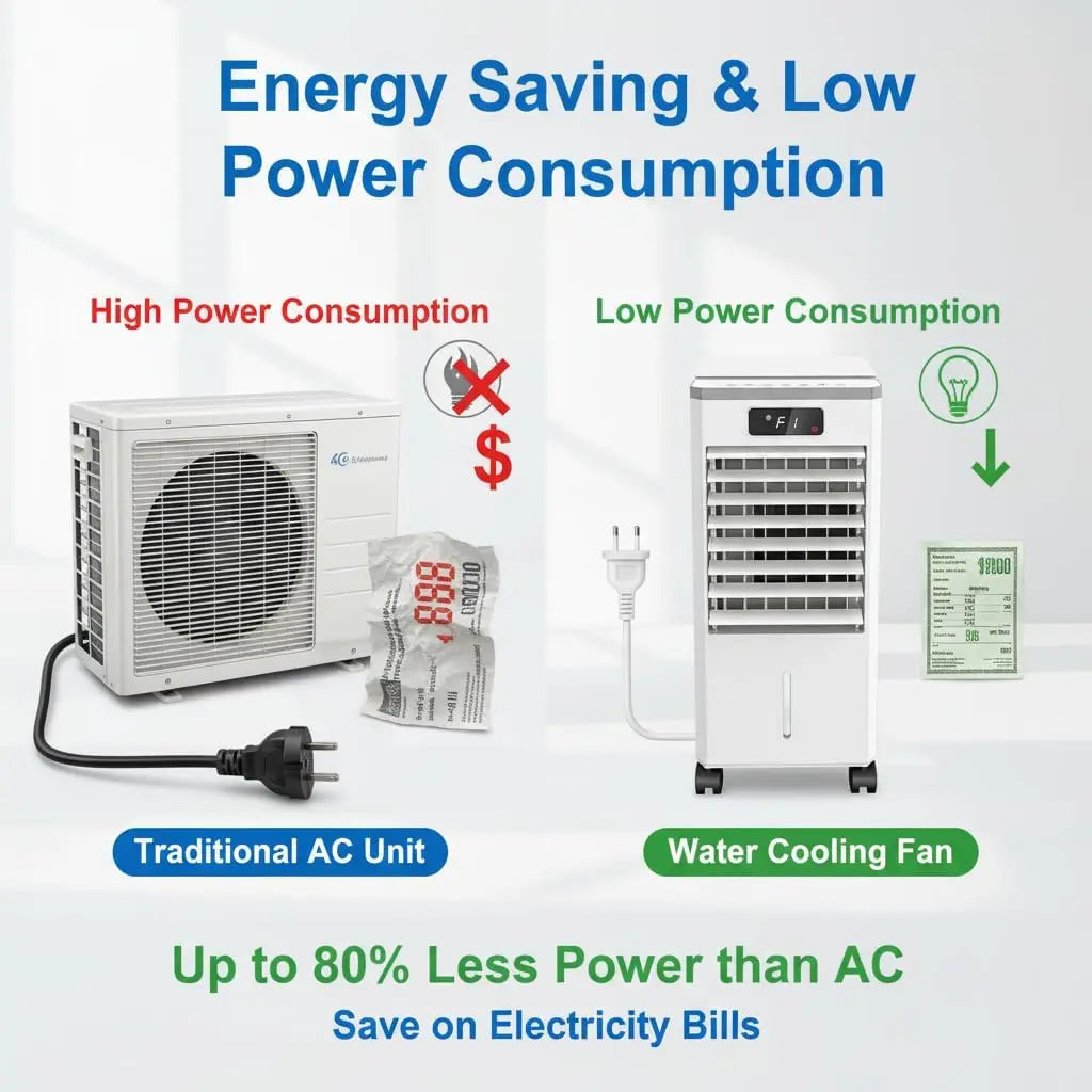 3 In 1 Portable Air Conditioner With Remote Control Evaporative Cooler 3 Speeds