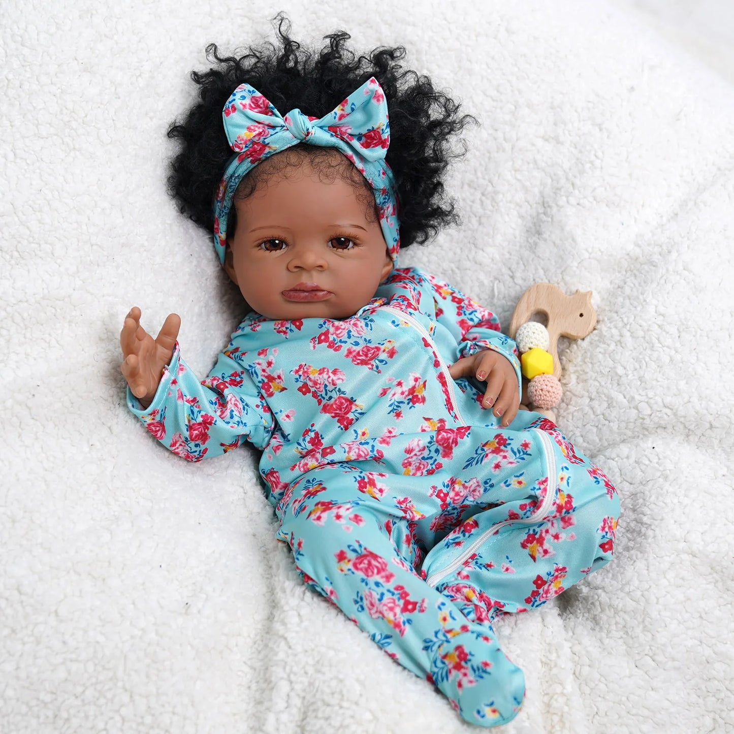 Risbecko 20 Inch Reborn Baby Doll Soft Touch 3D Paint