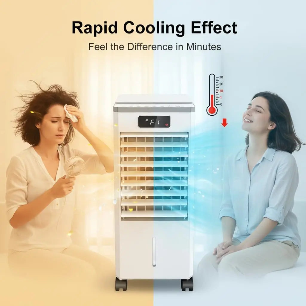 3 In 1 Portable Air Conditioner With Remote Control Evaporative Cooler 3 Speeds