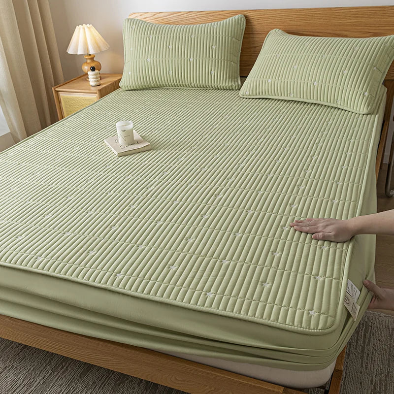 Waterproof Mattress Protector Embroidered Deep Pocket